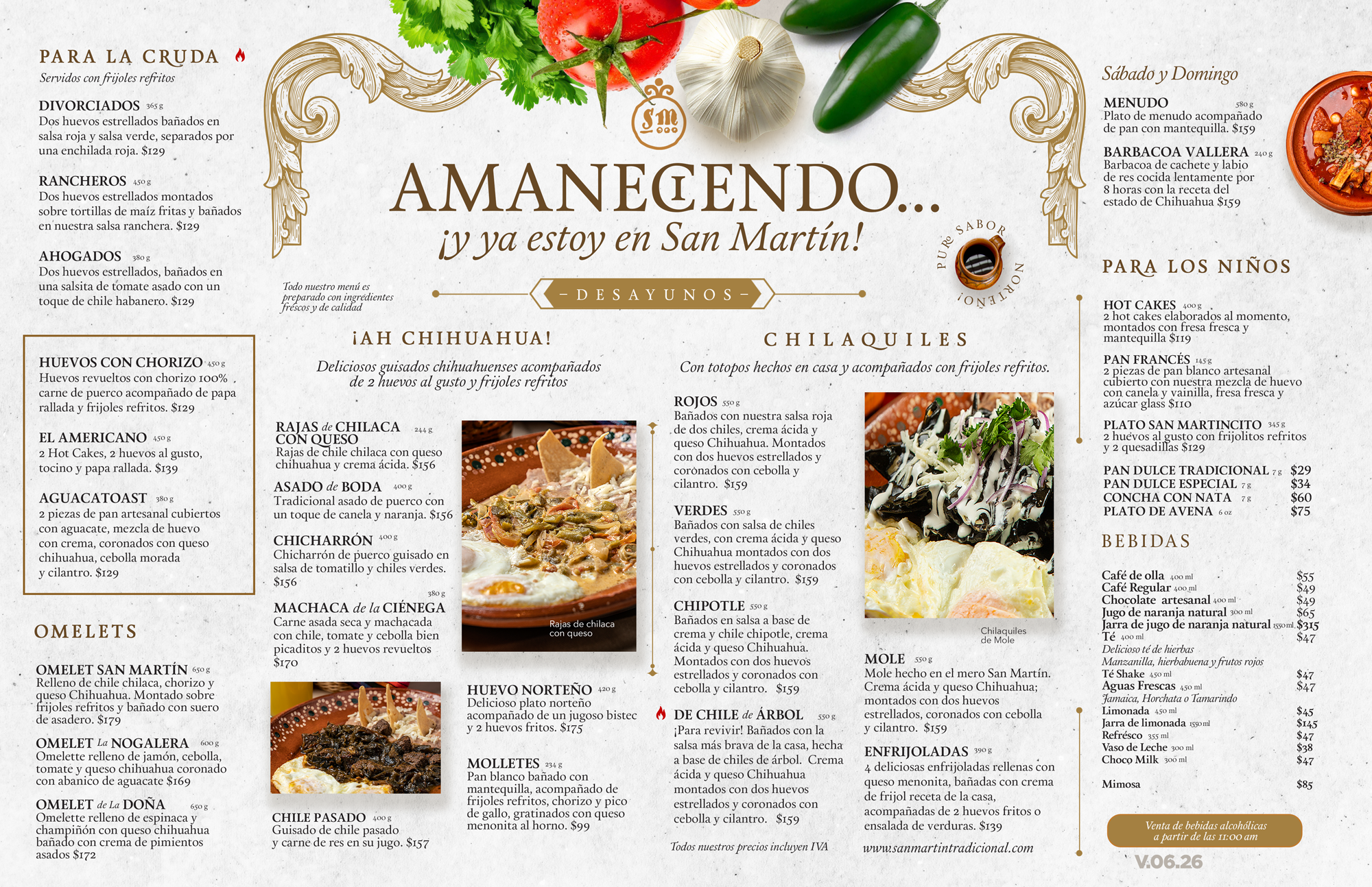 Menu Desayunos