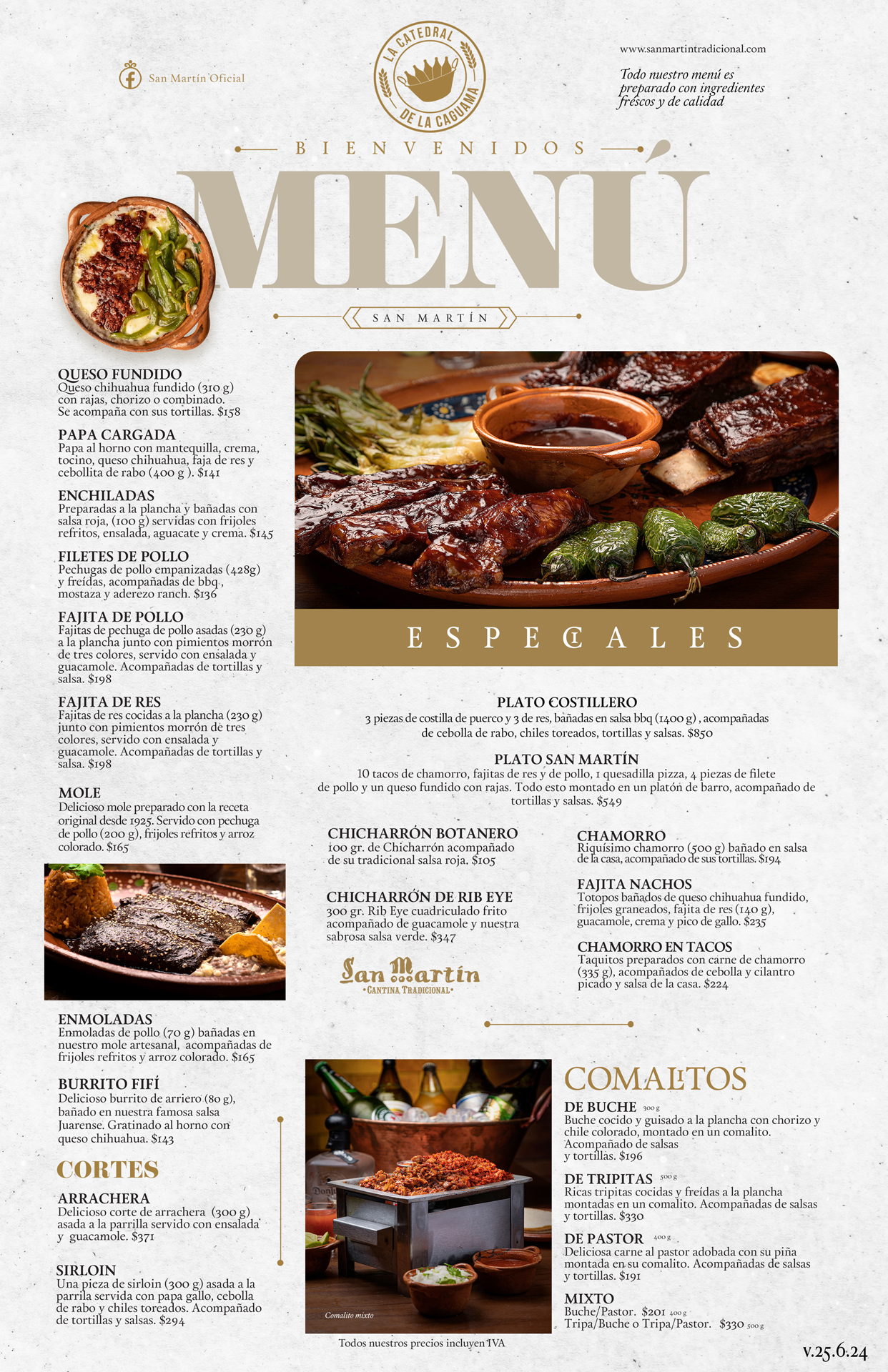 Menu San Martin