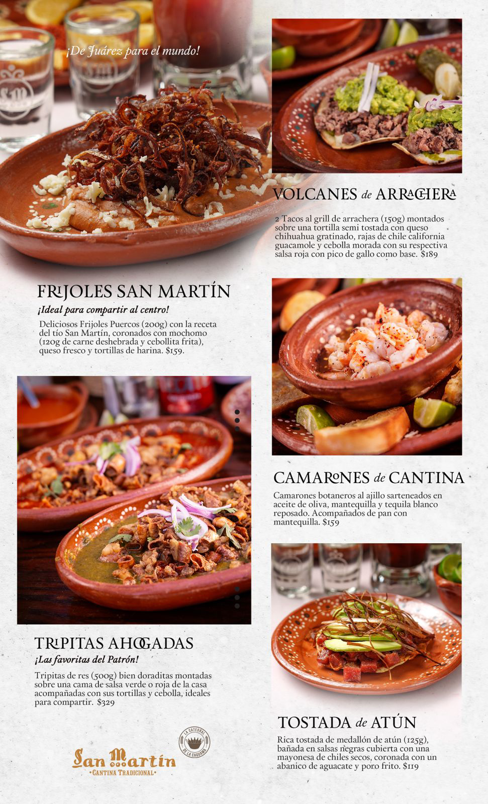 Menu San Martin