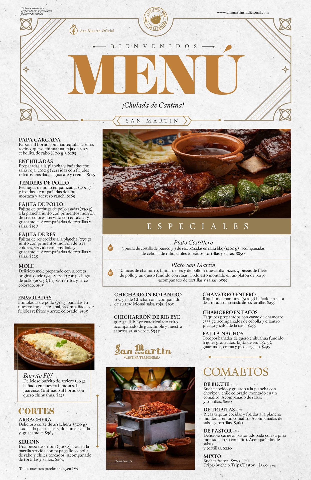 Menu San Martin